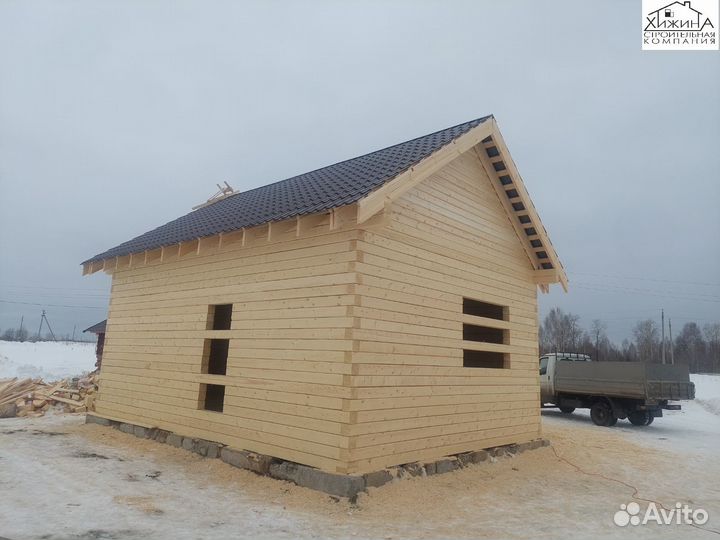 Строительство домов срубов 6х8 из бруса