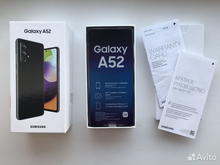 Смартфон Samsung Galaxy A52 128 GB, черный