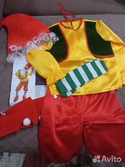 Новогодний костюм гнома 122