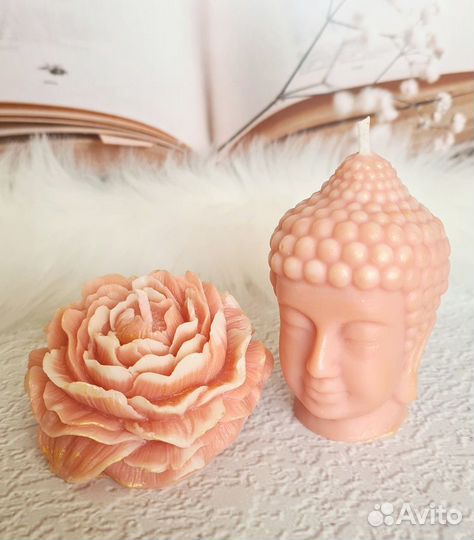 Набор свечей Будда+лотос