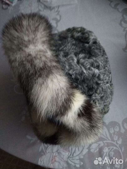 Женская шапка каракуль с норкой 57р, новая
