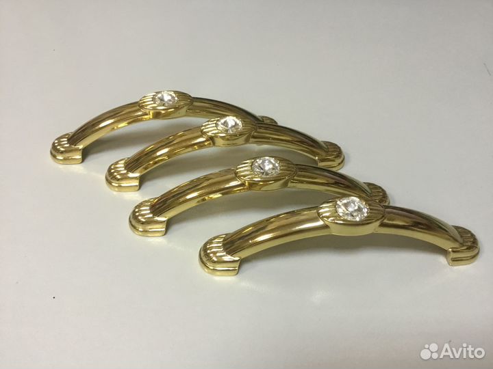 Мебельные ручки со стразами 4шт