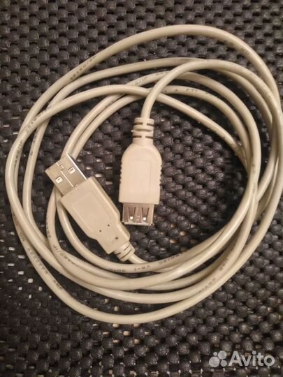 Кабель-удлинитель USB-A 2.0 (папа-мама) 1,8 метра