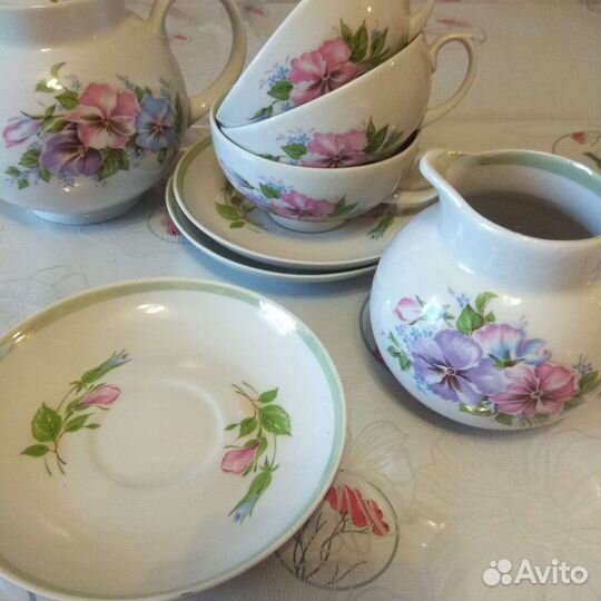 Сервиз,чайные пары Агашки,Дулево