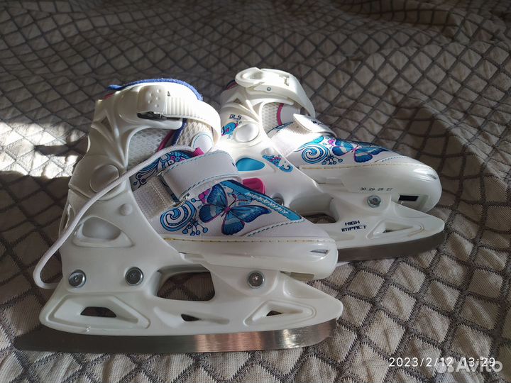 Коньки детские раздвижные размер 27 28 29 30