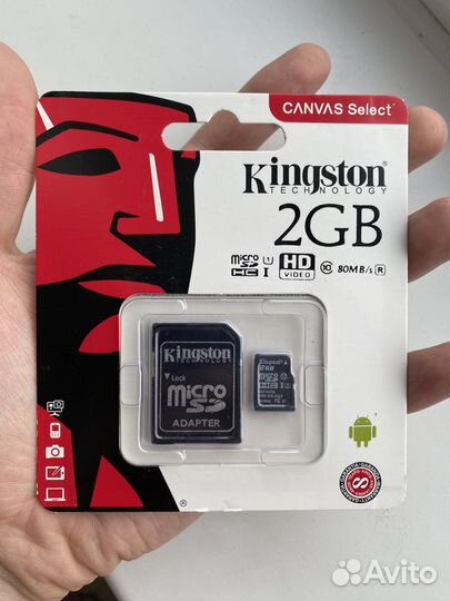 Карта памяти MicroSD 2gb-1тб Kingston