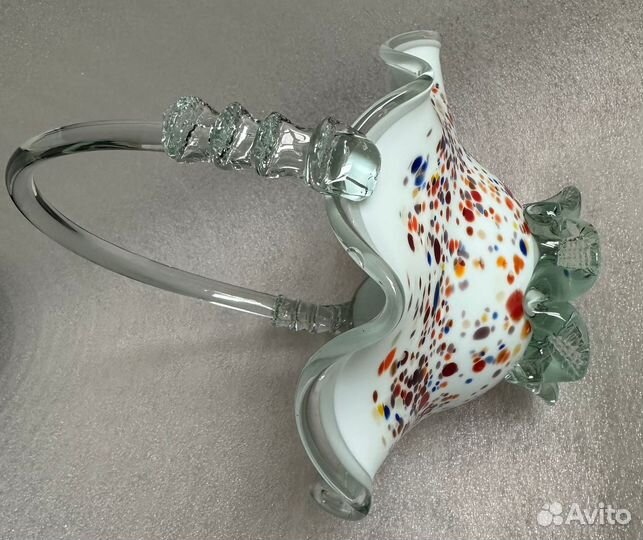 Конфетница красномайского стекольного завода