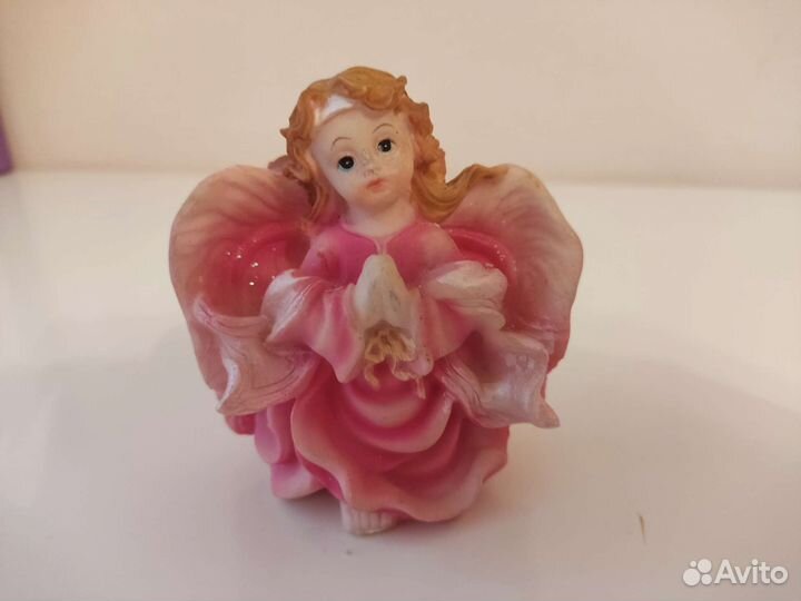 Статуэтка ангел розовый