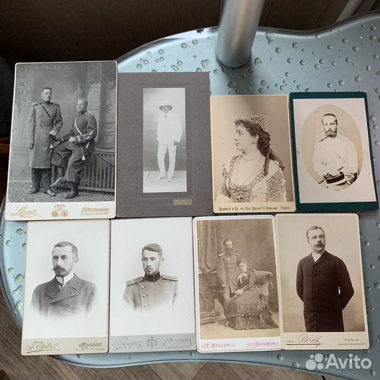 Старинные фотографии военных и актеров раритет