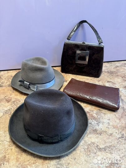 Сумки и шляпы ретро
