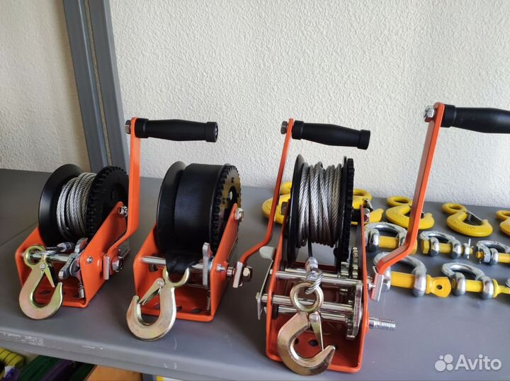 Лебедка ручная барабанная
