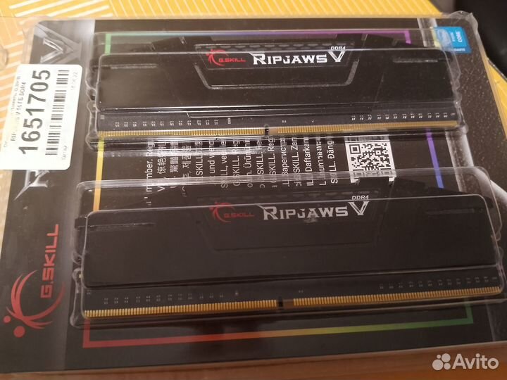G.Skill ripjaws V F4-3600C16D-16gvkc