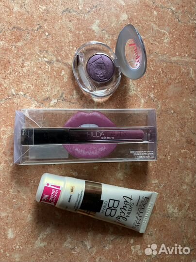 Тени для век, блеск для губ, вв крем