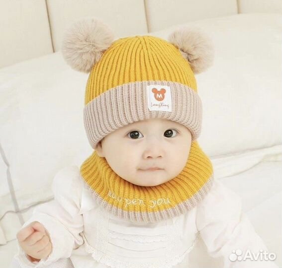 Зимняя детская шапка