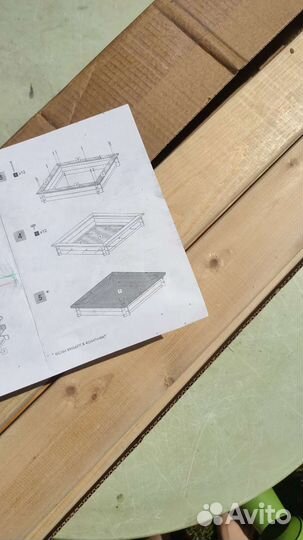 Песочница деревянная