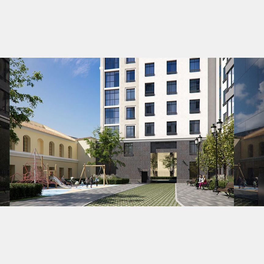 3-к. квартира, 96,8 м², 4/9 эт.