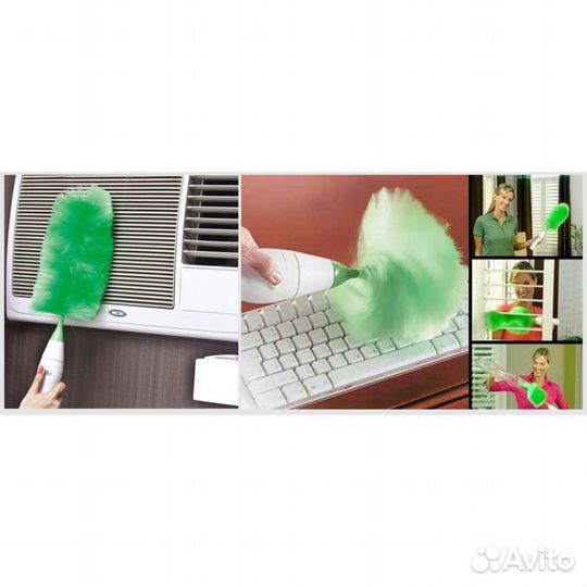 Электростатическая вращающаяся щетка + батарейки