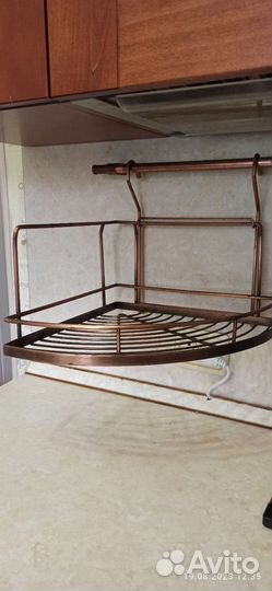 Полка на рейлинг, бронза