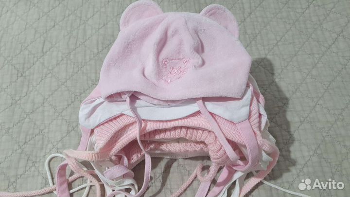 Шапки для новорожденных пакетом (0-09)