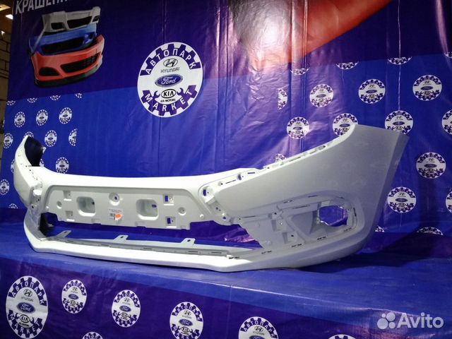 Гранта FL бампер передний белый