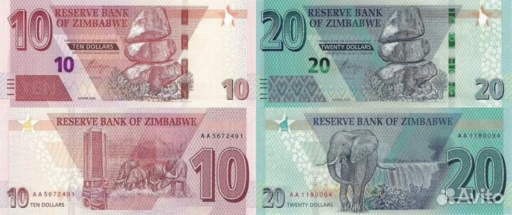 Банкноты Зимбабве 2009-2020 годов