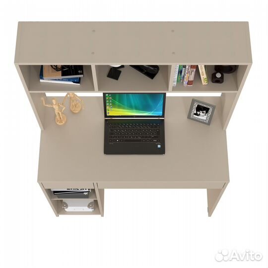 Стол компьютерный Mobi Комфорт 12.77F цвет сатин, 100х49,8х147 см, ун.сб