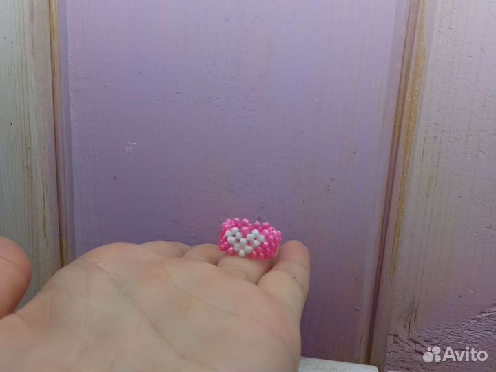 Кольцо с сердечком