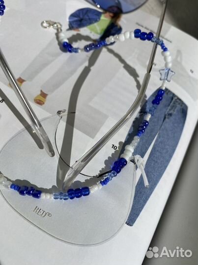Цепочка на очки из бисера (холдер)