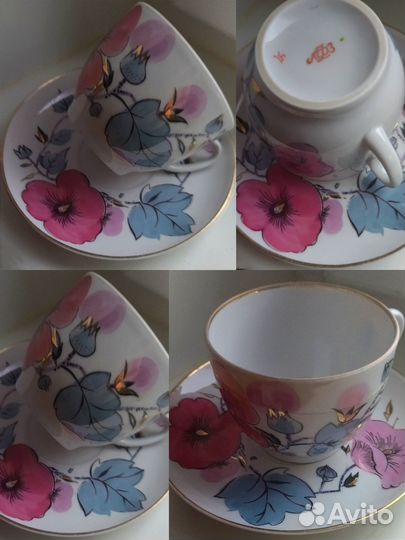 Чайные пары,трио.Дулево, лфз, дфз, гдр