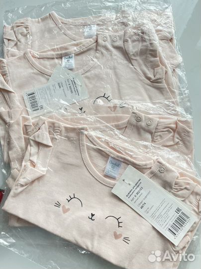 Новая футболка крокид нежно-розовый мордочка