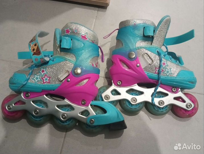 Роликовые коньки детские раздвижные