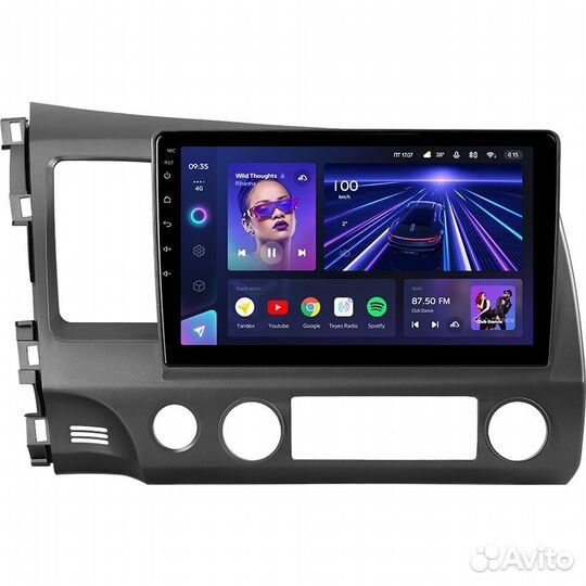 Магнитола Хонда Цивик 4D 2005-2012 Teyes CC3