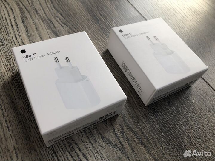 Оригинальный адаптер apple type c 20w