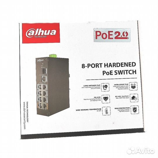 Poe коммутатор свитч Dahua DH-PFS3110-8ET-96