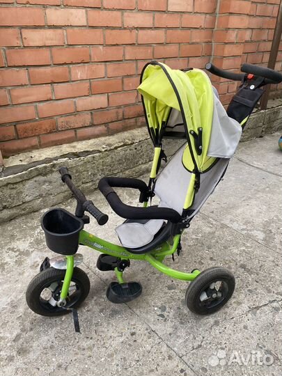 Детский 3х колесный велосипед с ручкой