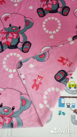 Плед детский плюшевый