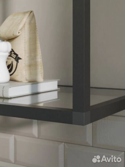 Полка-каркас навесная со стеклом