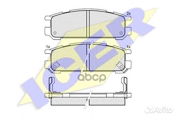 Колодки задние subaru Impreza /Forester/Legaci