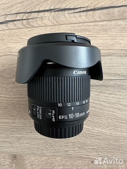 Объектив canon ef-s 10-18