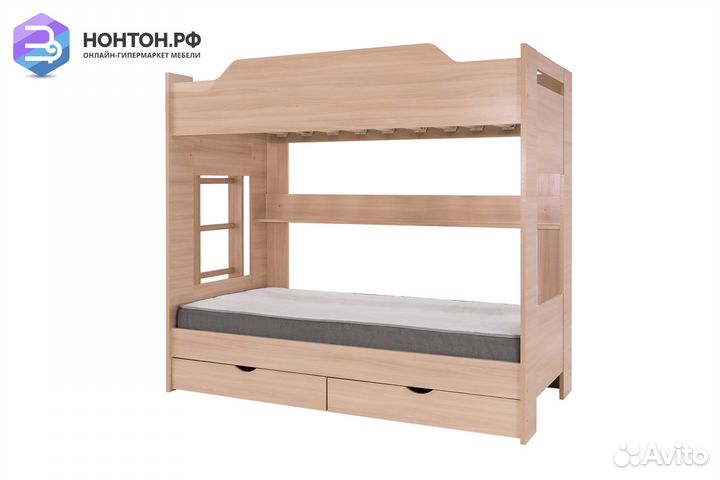 Двухъярусная кровать шимо светлый