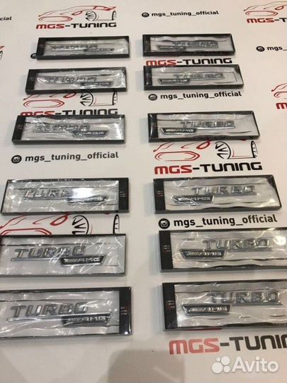 Шильдик на Mercedes turbo AMG
