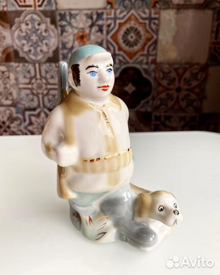 Статуэтка Охотник с собакой, Полонне