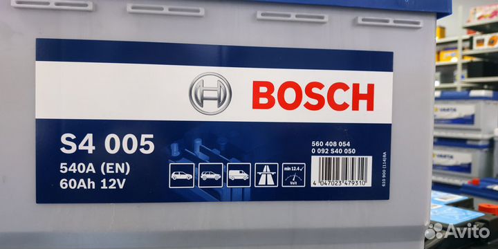 60Ач Bosch обратной полярности Аккумулятор s4