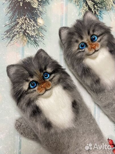 Варежки Котики