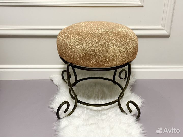 Банкетка пуфик кованый
