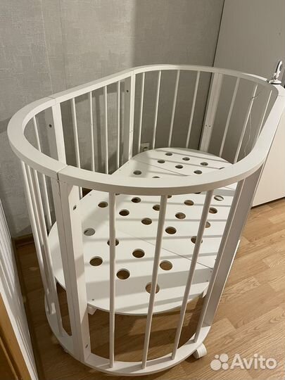 Детская кроватка трансформер круглая