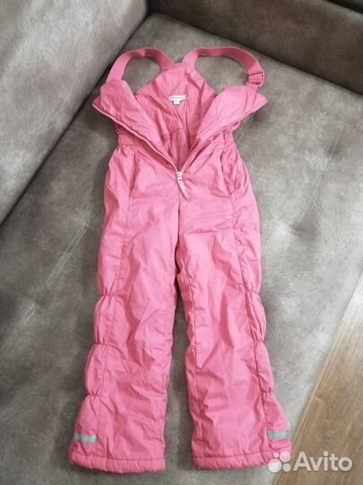 Брюки-полукомбинезон на девочку, рост 122