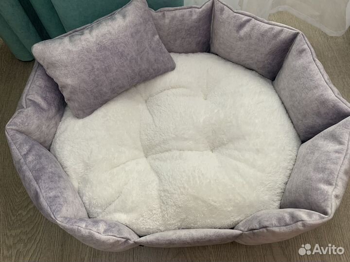Новая лежанка для кошки/собаки + подушечка