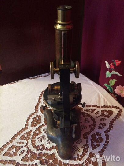 Микроскоп Ed.Messter Berlin бронзовый 19 век