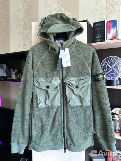 Куртка Stone island плюшевая Polar Fleece